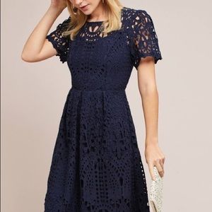 Anthropologie Priscilla Eyelet Dress NWT szM